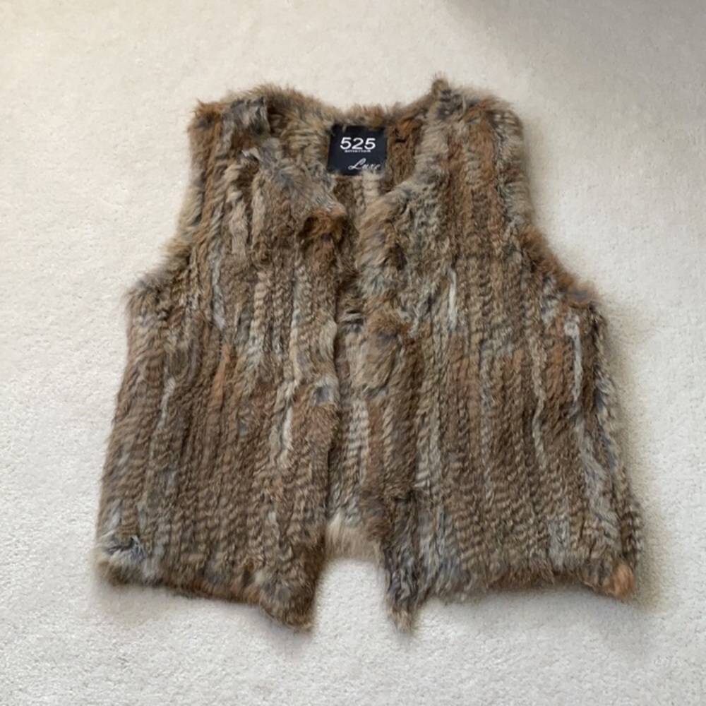 Rabbit fur vest